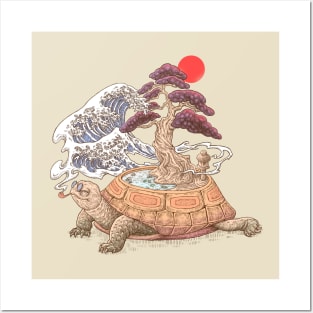 Turtle garden Posters and Art